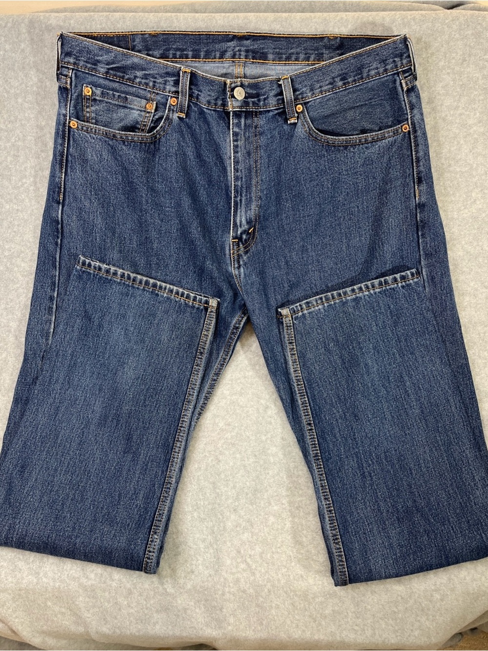 Men’s Levi Strauss 505 Denim Jeans Size 38X 34 Blue Straight